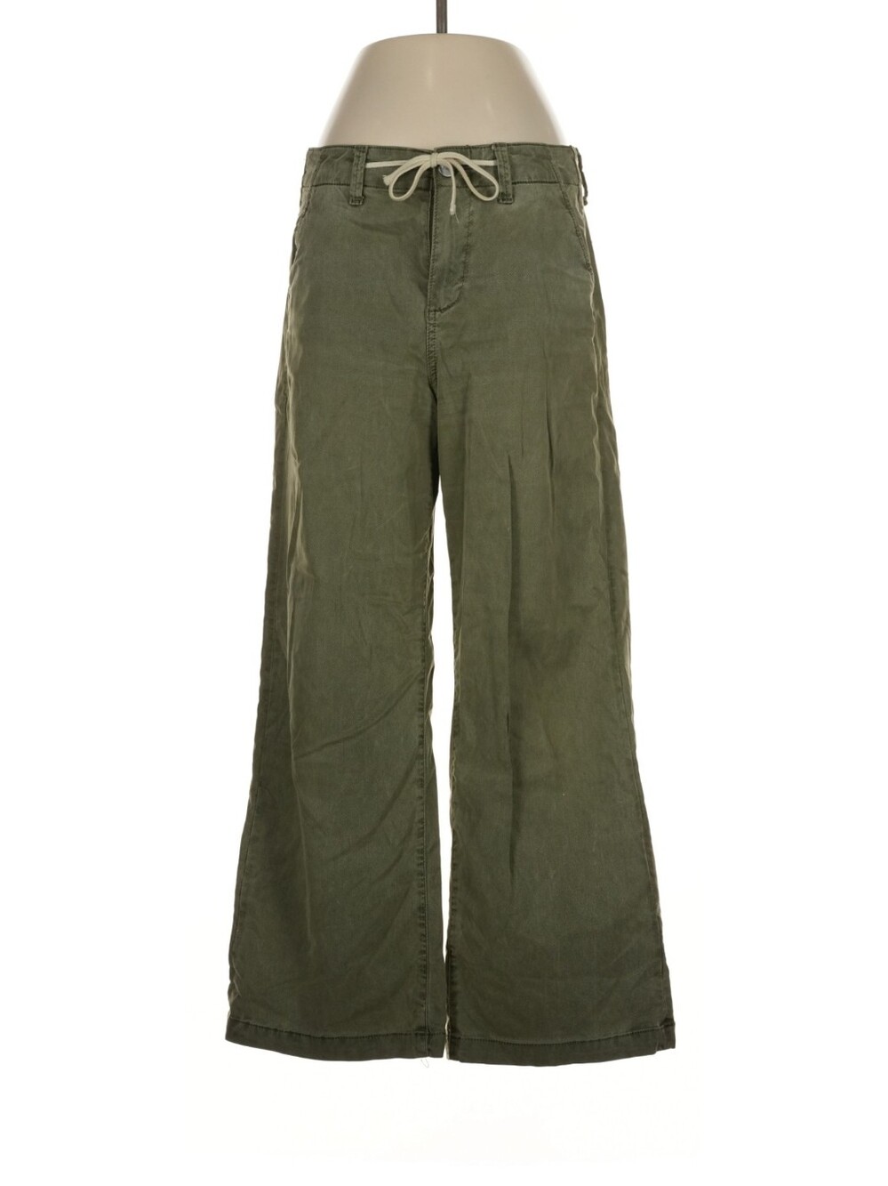 PAIGE Carly High Rise Wide Leg Ankle Jeans Pants Vintage Ivy Green Sz 26